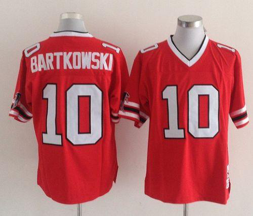 Mitchell And Ness Atlanta Falcons #10 Steve Bartkowski Red Throwback Stitched NFL Jersey