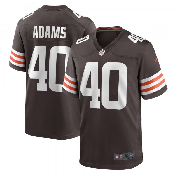 Men's Cleveland Browns Matthew Adams Nike Brown Game Player Jersey