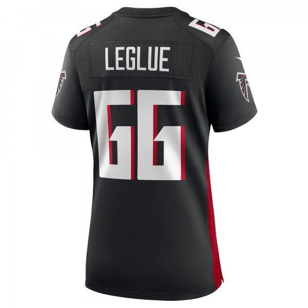 Women's Atlanta Falcons John Leglue Nike  Black Team Game Jersey