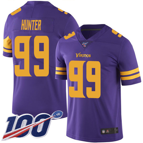 Minnesota Vikings #99 Danielle Hunter Purple Men's Stitched NFL Limited Rush 100th Season Jersey