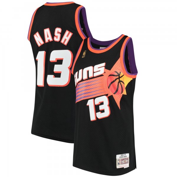 Men's Phoenix Suns Steve Nash Mitchell & Ness Black 1996/97 Hardwood Classics Swingman Jersey