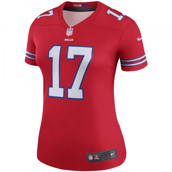 Women's Buffalo Bills Josh Allen Nike Red Color Rush Legend Player Jersey