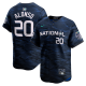 Men's National League #20 Pete Alonso Nike Royal 2023 MLB All-Star Game Cool Base Jersey