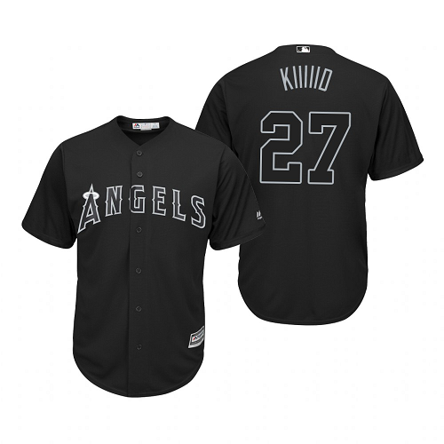 Los Angeles Angels Mike Trout Kiiiiid Black 2019 Players Weekend MLB Jersey