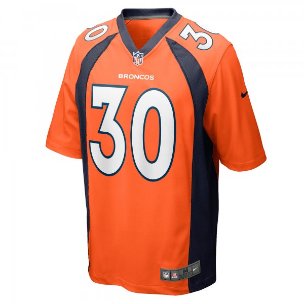 Men's Denver Broncos Caden Sterns Nike Orange Game Jersey