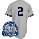 New York Yankees #2 Derek Jeter Grey With DJ-3K Patch Stitched MLB Jersey