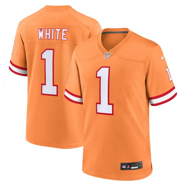 Men's Tampa Bay Buccaneers Rachaad White Nike Orange Throwback Game Jersey