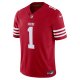 Men's San Francisco 49ers Deebo Samuel Sr Nike Scarlet Vapor F.U.S.E. Limited Jersey