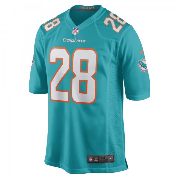 Men's Miami Dolphins Kader Kohou Nike Aqua Game Player Jersey