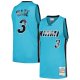 Men's Miami Heat Dwyane Wade Mitchell & Ness Blue Hardwood Classics 2005/06 Tropical Swingman Jersey