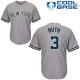 Men's New York Yankees #3 Babe Ruth Grey Majestic MLB Road Cool Jersey