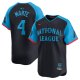 Men's National League #4 Ketel Marte Nike Navy 2024 MLB All-Star Game Cool Base Jersey