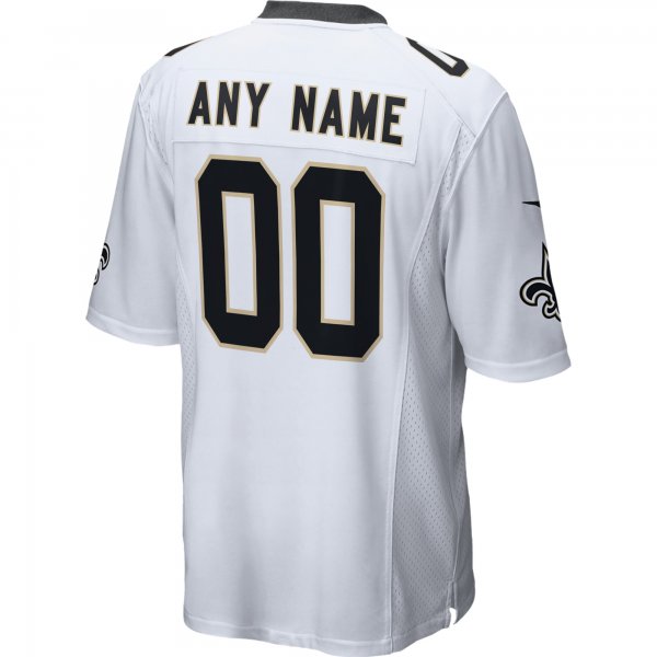 Men's New Orleans Saints Nike White 2018 Custom Game Jersey