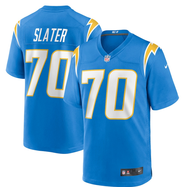 Men's Los Angeles Chargers #70 Rashawn Slater Nike Blue 2021 NFL Draft First Round Pick Limited Jersey