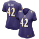 Women's Baltimore Ravens #42 Patrick Ricard Nike Purple Game Jersey