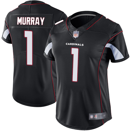 Women's Arizona Cardinals #1 Kyler Murray Nike 2019 NFL Draft First Round Pick Black Jersey