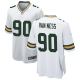 Youth's Green Bay Packers #90 Lukas Van Ness White Stitched Jersey