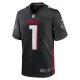 Men's Atlanta Falcons Number 1 Dad Nike Black Game Jersey