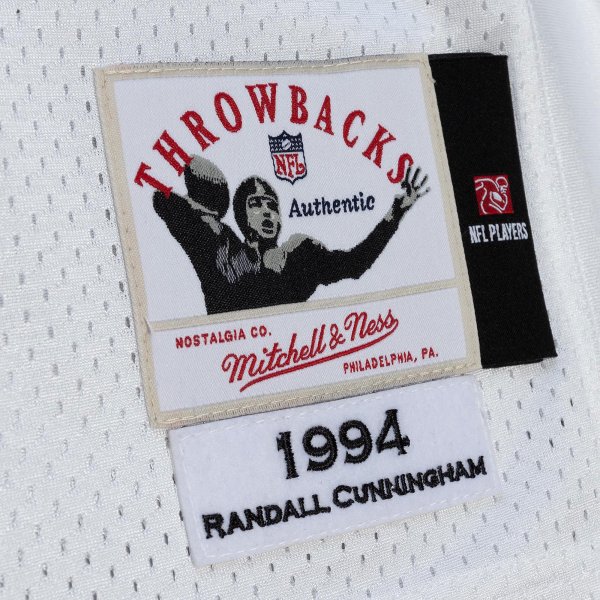 Men's Philadelphia Eagles 1994 Randall Cunningham Mitchell & Ness White Throwback Retired Player Jersey