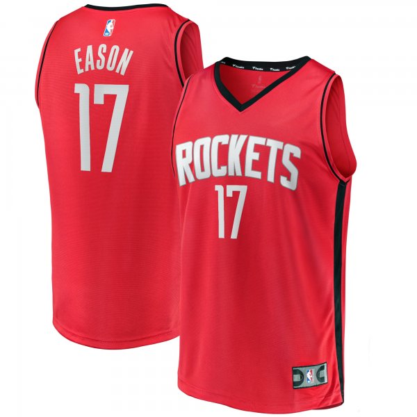 Men's Houston Rockets Tari Eason Fanatics Red Fast Break Replica Player Jersey - Icon Edition