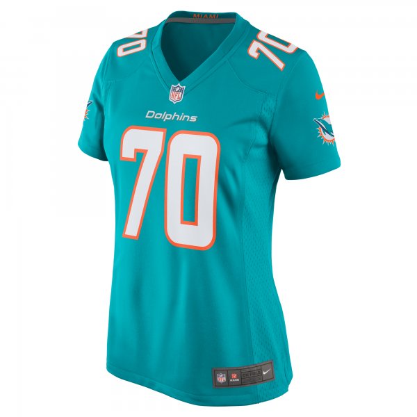 Women's Miami Dolphins Kendall Lamm Nike Aqua Home Game Player Jersey