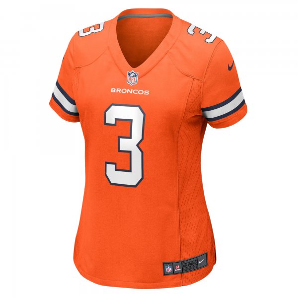 Women's Denver Broncos Russell Wilson Nike Orange Player Game Jersey