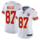 Nike Kansas City Chiefs #87 Travis Kelce White Women's Stitched NFL Vapor Untouchable Limited Jersey