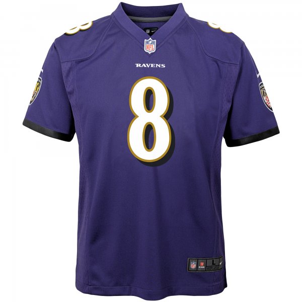 Youth Baltimore Ravens Lamar Jackson Nike Purple Game Jersey