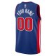 Men's Detroit Pistons Nike Blue 2021/22 Diamond Swingman Custom Jersey - Icon Edition