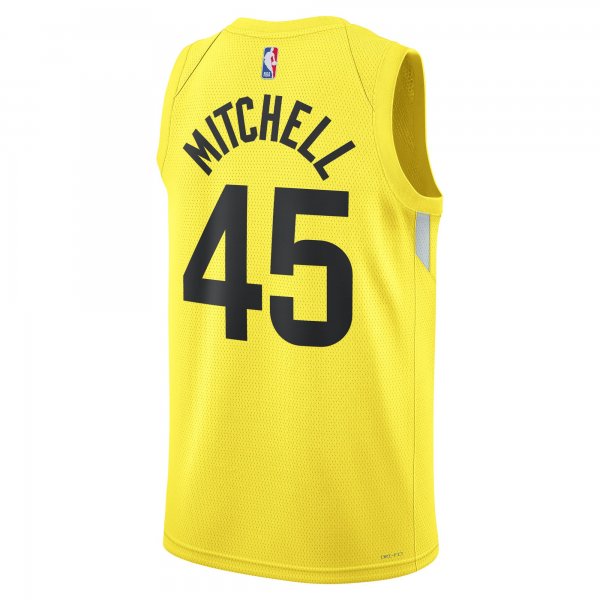 Unisex Utah Jazz Donovan Mitchell Nike Gold Swingman Jersey - Icon Edition