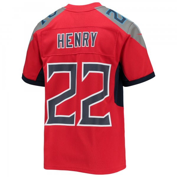 Youth Tennessee Titans Derrick Henry Nike Red Inverted Team Game Jersey