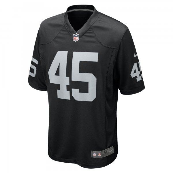 Men's Las Vegas Raiders Jaquan Johnson Nike Black Game Player Jersey