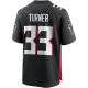 Men's Atlanta Falcons Michael Turner Nike Black Game Retired Player Jersey