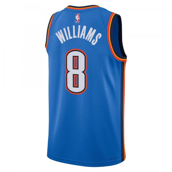 Unisex Oklahoma City Thunder Jalen Williams Nike Blue Swingman Replica Jersey - Icon Edition