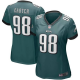 Women's Philadelphia Eagles #98 Jalen Carter Nike 2023 NFL Draft First Round Pick Game Midnight Green Jersey