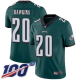 Philadelphia Eagles #20 Brian Dawkins Midnight Green Team Color Men's Stitched NFL 100th Season Vapor Limited Jersey