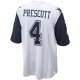 Men's Dallas Cowboys Dak Prescott Nike White Alternate Game Jersey