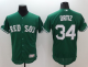 Boston Red Sox #34 David Ortiz Green Celtic Flexbase Collection Stitched MLB Jersey