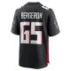 Men's Atlanta Falcons Matthew Bergeron Nike  Black Team Game Jersey