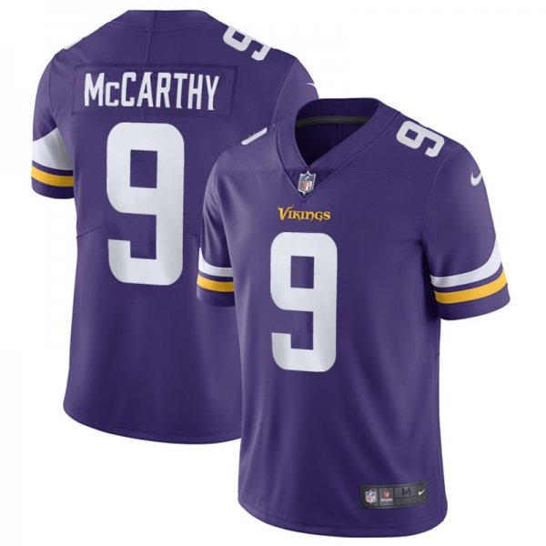 Men's Minnesota Vikings #9 J.J. McCarthy Nike Purple Player Limited Jersey