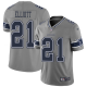 Dallas Cowboys #21 Ezekiel Elliott Gray Men's Stitched NFL Limited Inverted Legend Jersey