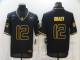 Men's Tampa Bay Buccaneers #12 Tom Brady Black Gold 2020 Salute To Service Stitched NFL Nike Limited Jersey