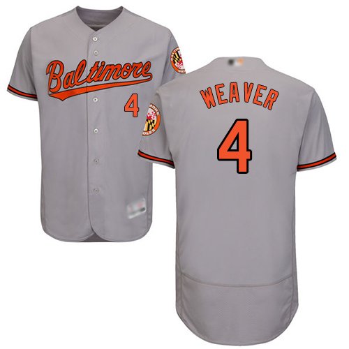 Baltimore Orioles #4 Earl Weaver Grey Flexbase Collection Stitched MLB Jersey