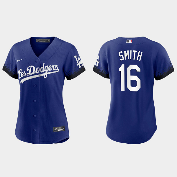 Women Los Angeles Dodgers Will Smith Royal 2021 City Connect Replica Jersey