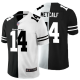 Men's Nike NFL Seattle Seahawks #14 D.K. Metcalf Black White Peaceful Coexisting Split 2020 Vapor Untouchable Stitched Limited Jersey