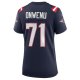 Women's New England Patriots Mike Onwenu Nike Navy Team Game Jersey