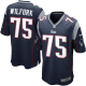 Nike New England Patriots #75 Vince Wilfork Navy Blue Team Color Men's Stitched NFL Game Jersey