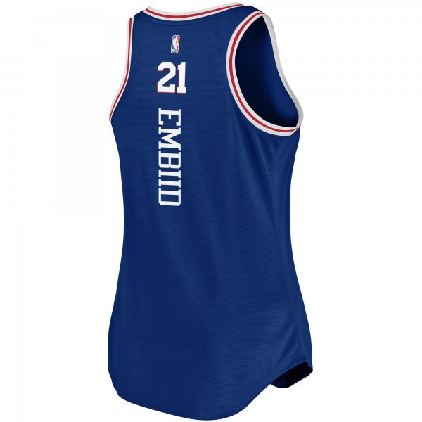 Women's Philadelphia 76ers Joel Embiid Fanatics Royal Fast Break Team Tank Jersey - Icon Edition