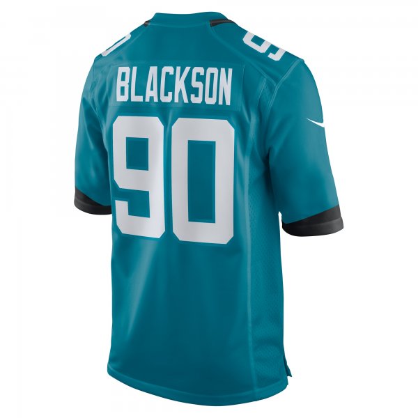 Men's Jacksonville Jaguars Angelo Blackson Nike  Teal Team Game Jersey