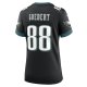 Women's Philadelphia Eagles Dallas Goedert Nike Black Alternate Game Jersey